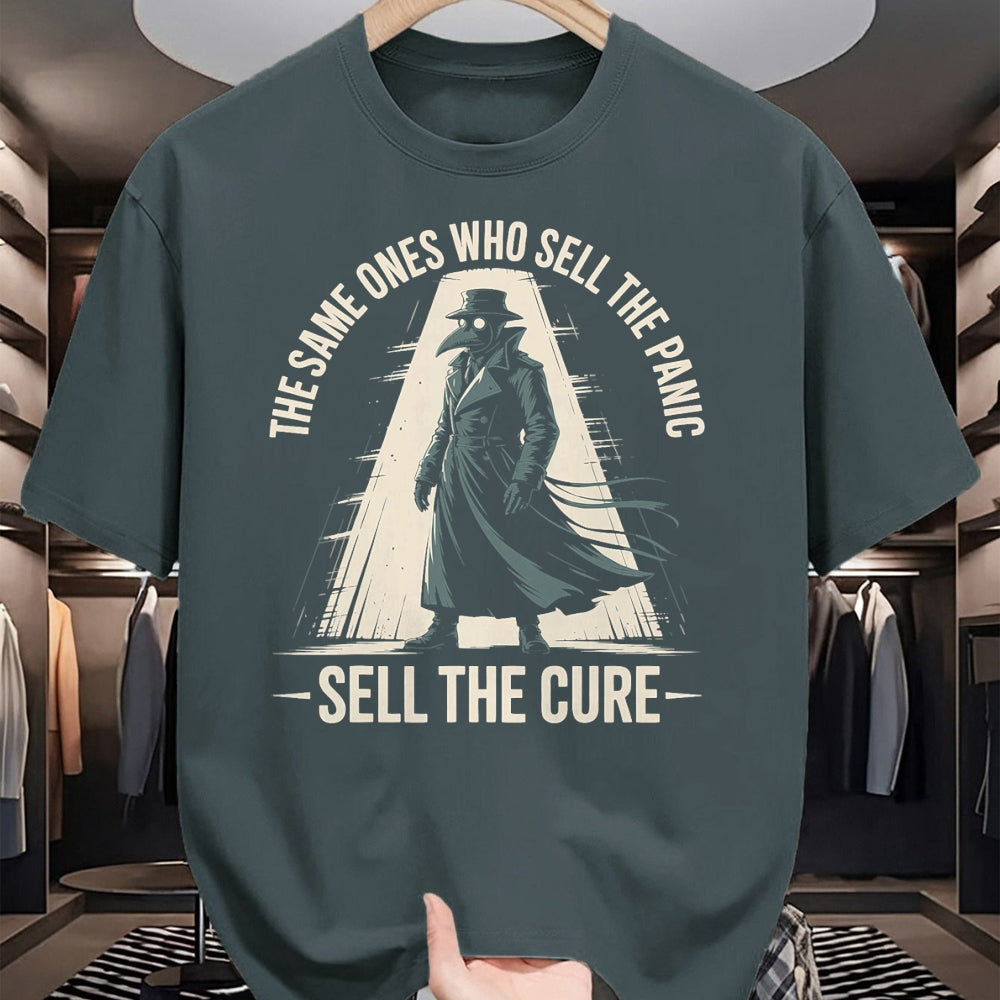 Best Doctor Shirt, Funny Doctor UnisexT-Shirt/Hoodie/Sweatshirt HLT00 - Plague Doctor Sell The Panic T-Shirt