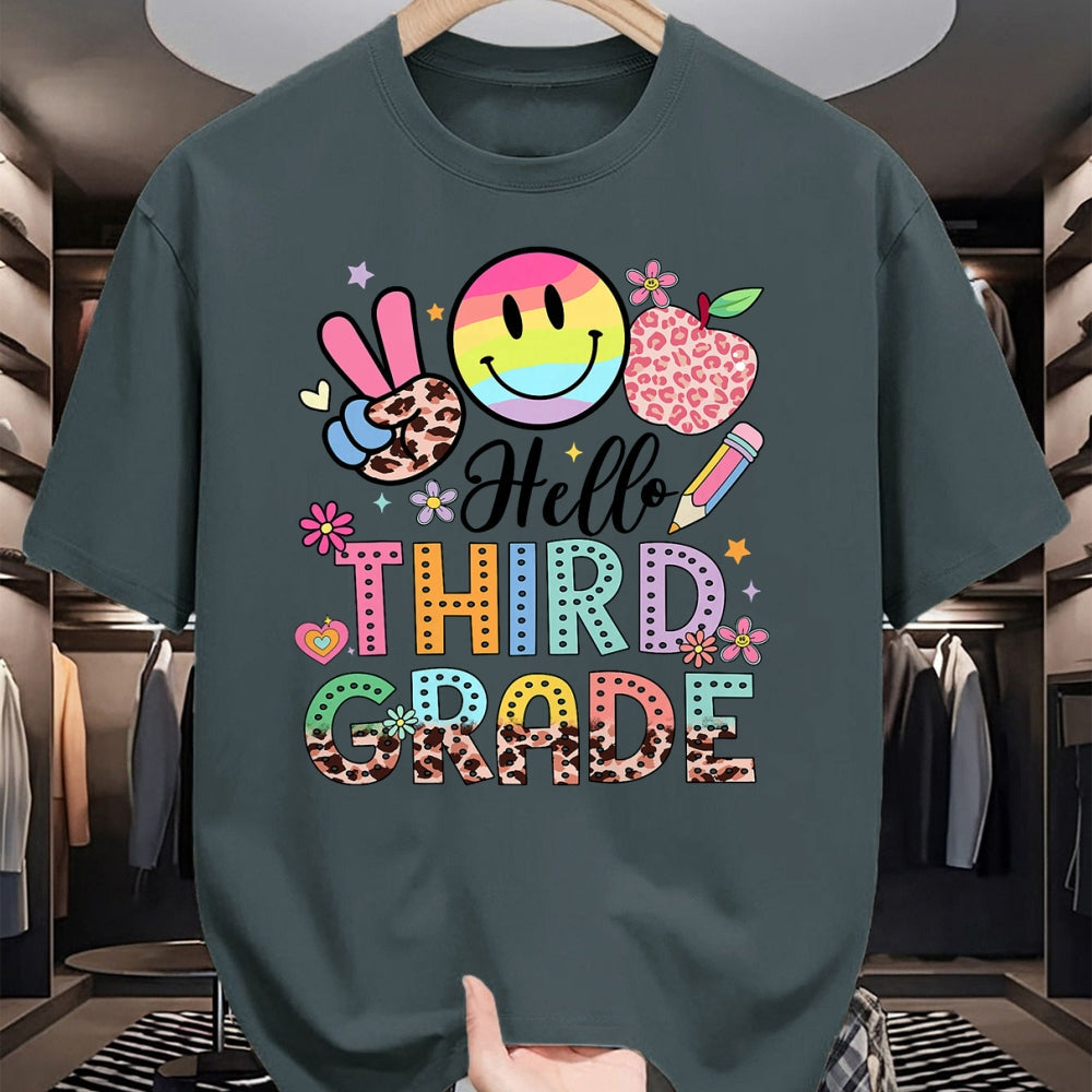 Best Student Shirt, Funny Back To School UnisexT-Shirt/Hoodie/Sweatshirt HLT00 - Hello 3rd Grade Boy Girl Teacher Back to School 3rd Grade T-Shirt