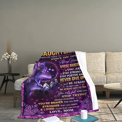 Special Daughter Gift Blanket - From Mom (SKUB12-160)