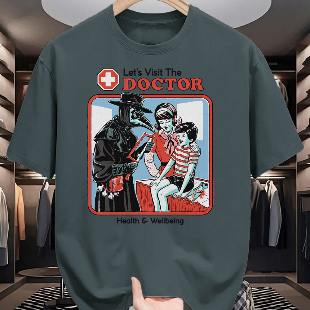 Best Doctor Shirt, Funny Doctor UnisexT-Shirt/Hoodie/Sweatshirt HLT00 - Let's Visit the Doctor Plague Retro Funny Adult Humor T-Shirt