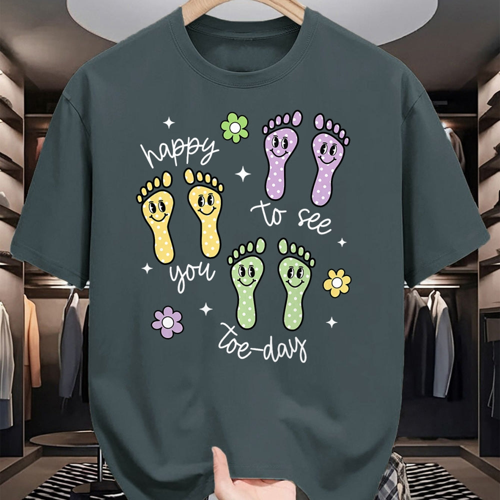 Best Doctor Shirt, Funny Doctor UnisexT-Shirt/Hoodie/Sweatshirt HLT00 - Happy to See You Today Podiatry Foot Doctor Podiatrist Nurse T-Shirt