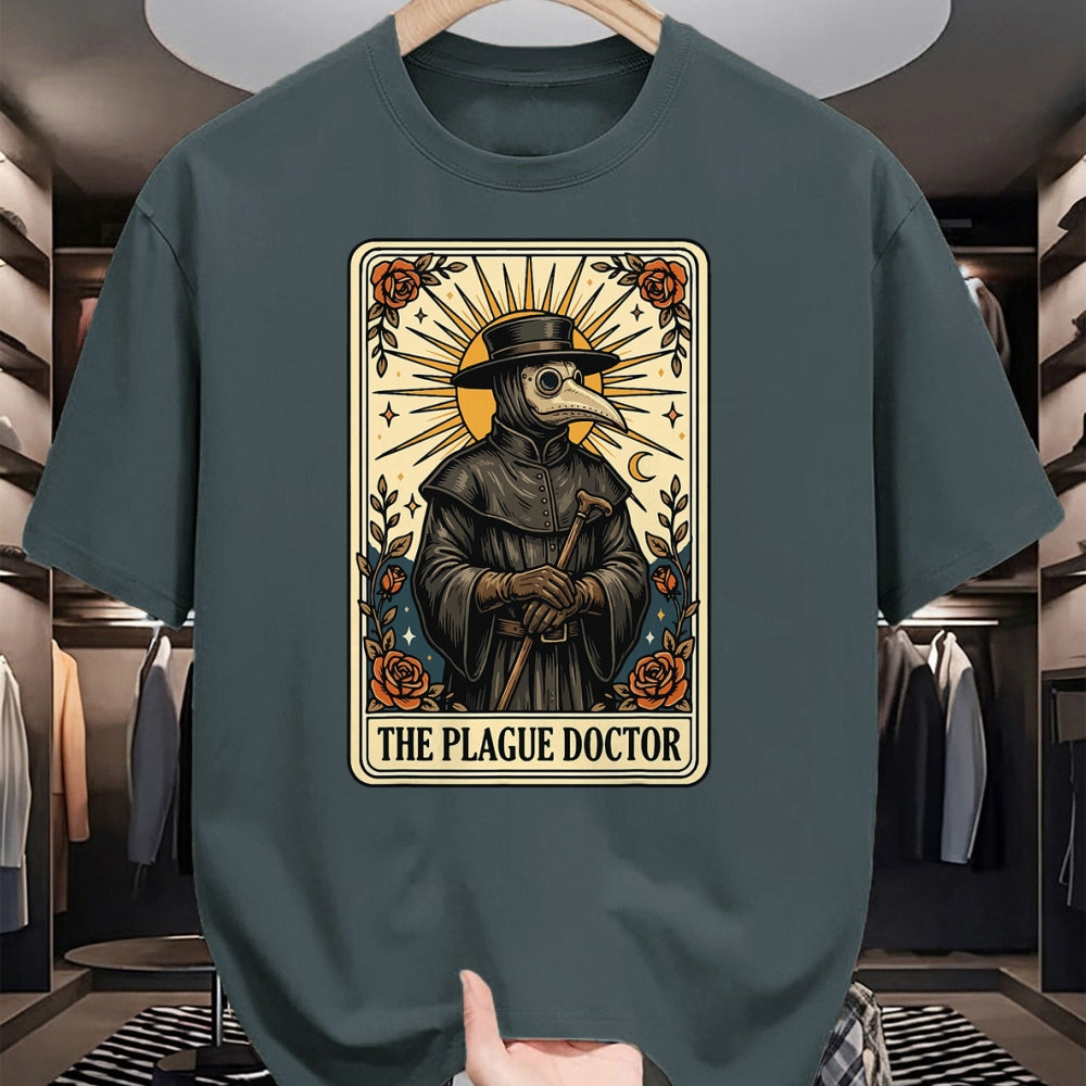 Best Doctor Shirt, Funny Doctor UnisexT-Shirt/Hoodie/Sweatshirt HLT00 - Plague Doctor Tarot Card Gothic T-Shirt