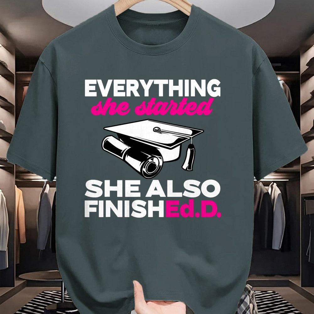 Best Doctor Shirt, Funny Doctor UnisexT-Shirt/Hoodie/Sweatshirt HLT00 - Finished.D. Doctorate Graduation Doctor of Education T-Shirt