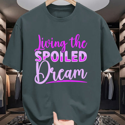 Best Wife Shirt, Wife and Husband Unisex T-Shirt/Hoodie/Sweatshirt HLT00 - Gift for wife T shirt, spoiled wife   Womens Spoiled Wife Living The Spoiled Dream V-Neck T-Shirt (1)