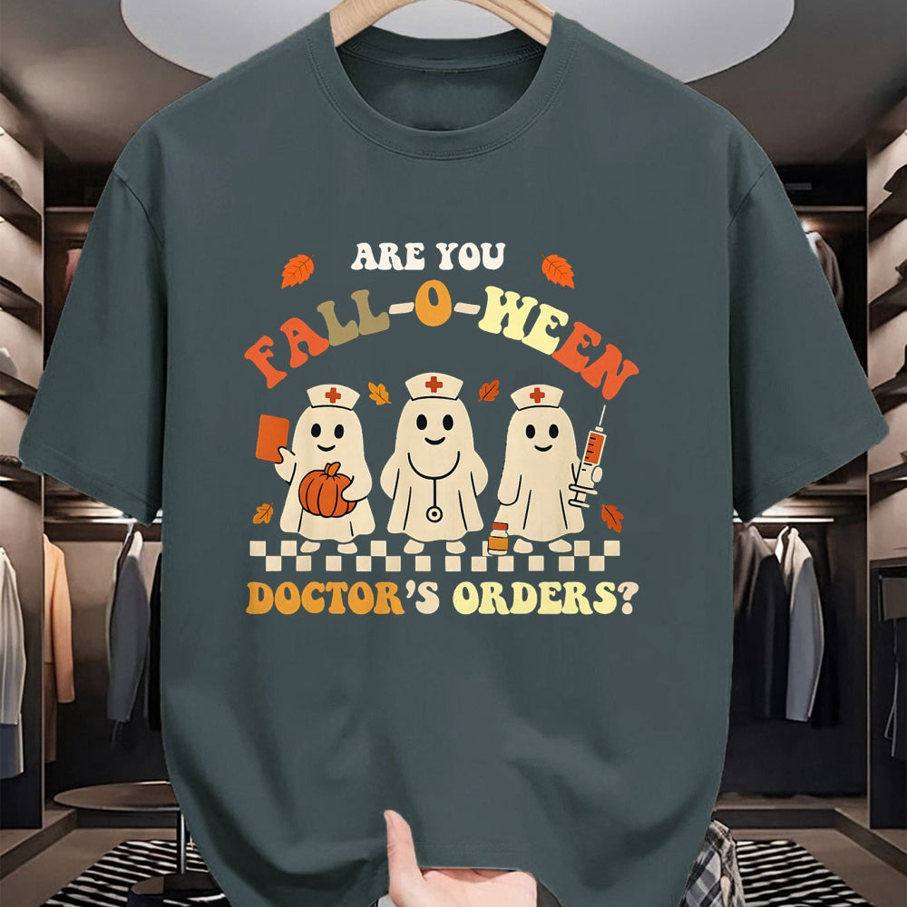 Best Doctor Shirt, Funny Doctor UnisexT-Shirt/Hoodie/Sweatshirt HLT00 - Funny Nurse Halloween Ghost Medical Fall Humor T-Shirt