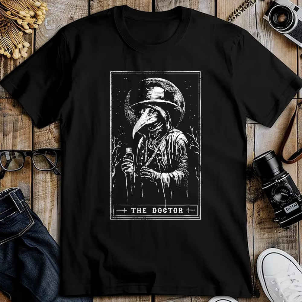Best Doctor Shirt, Funny Doctor UnisexT-Shirt/Hoodie/Sweatshirt HLT00 - Plague Doctor Tarot Card Shirt Horror Death Occult Satanic T-Shirt