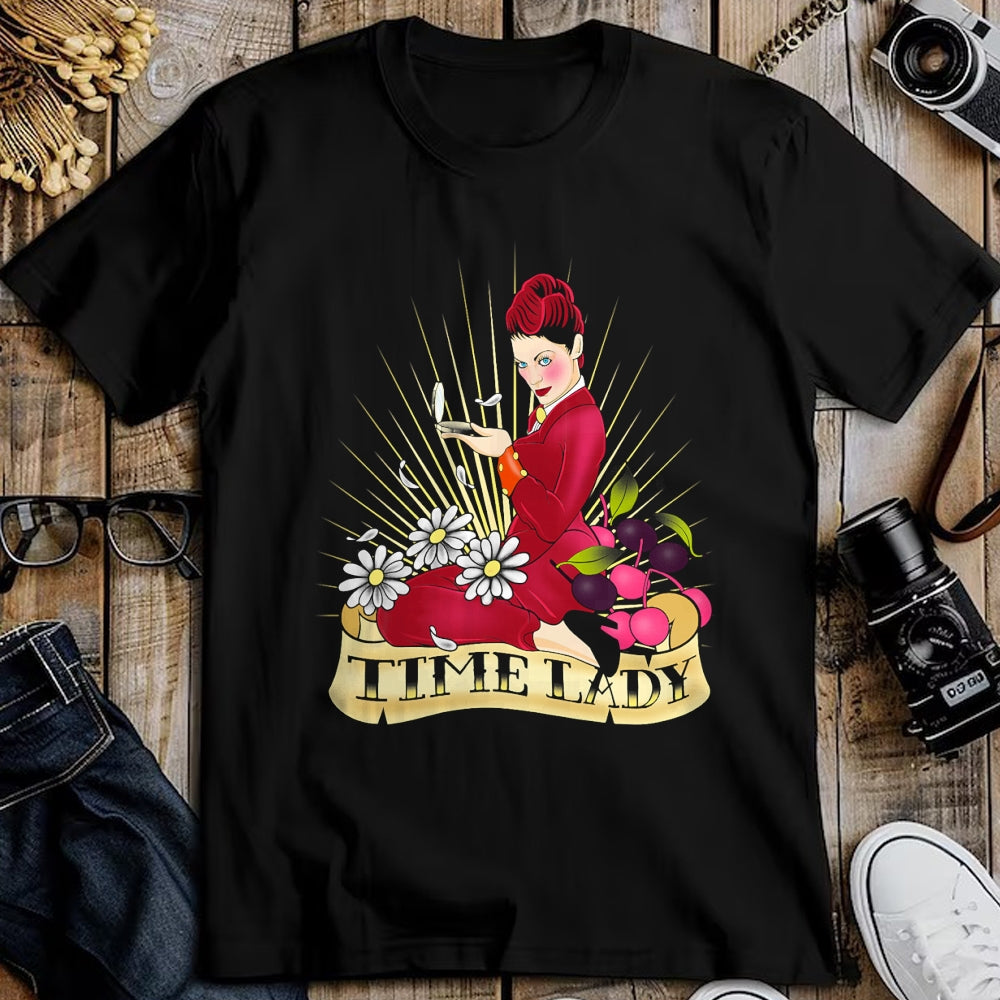 Best Doctor Shirt, Funny Doctor UnisexT-Shirt/Hoodie/Sweatshirt HLT00 - Doctor Who Rockabilly Missy Time Lady Vintage TimeTravel Fan T-Shirt - Women_s Unisex-Adults Black C