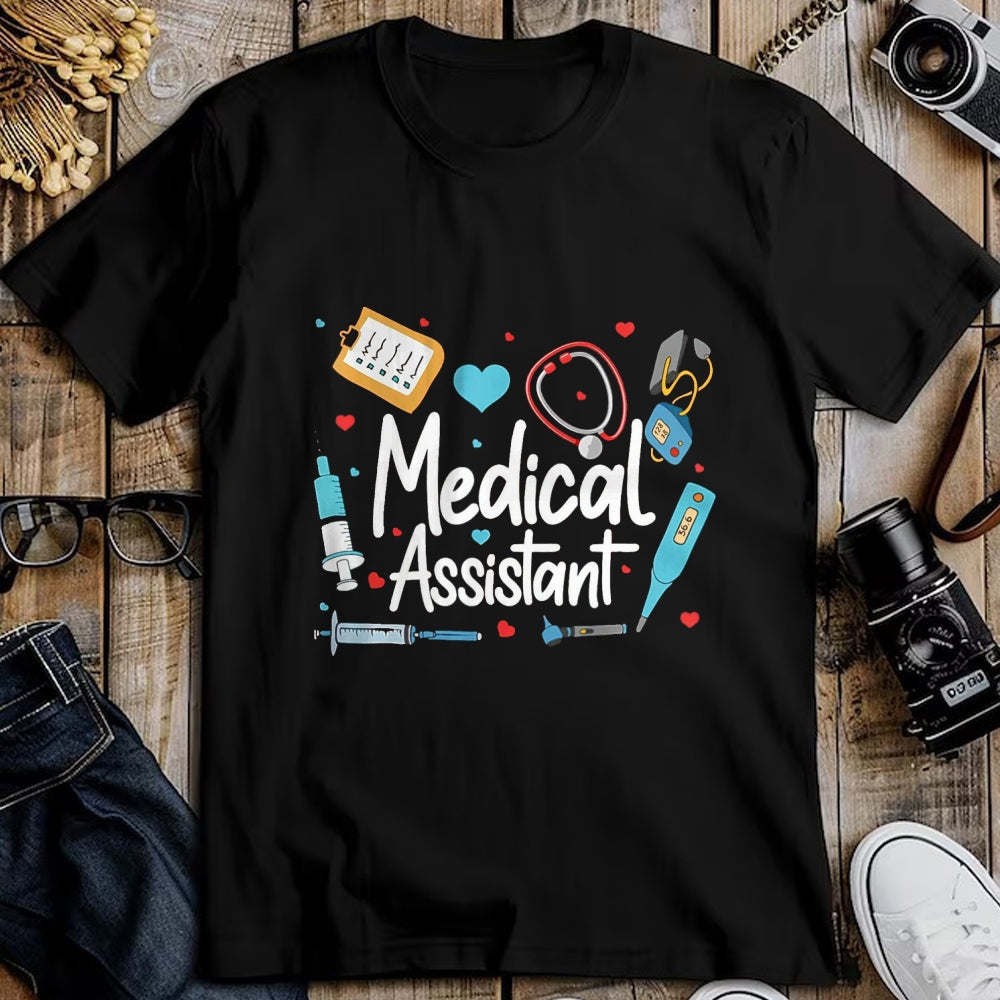 Best Doctor Shirt, Funny Doctor UnisexT-Shirt/Hoodie/Sweatshirt HLT00 - Medical Assistant MA CMA Nursing Doctor Assistant Student T-Shirt, Men, Black, Large