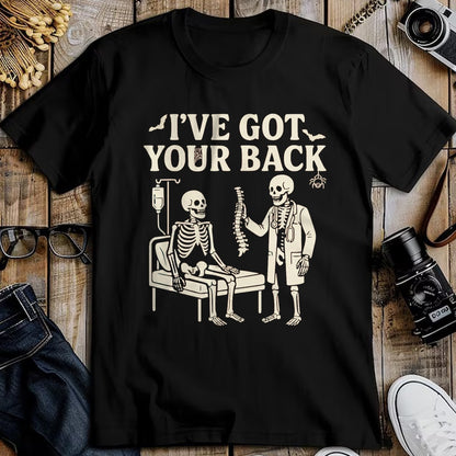 Best Doctor Shirt, Funny Doctor UnisexT-Shirt/Hoodie/Sweatshirt HLT00 - I've Got Your Back Halloween Skeleton Doctor Costume T-Shirt, Men, Dark Heather Grey, 3X-Large