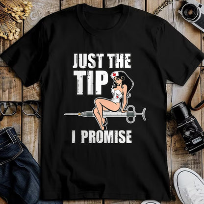 Best Doctor Shirt, Funny Doctor UnisexT-Shirt/Hoodie/Sweatshirt HLT00 - Nurse Doctor Just The Tip Syringe Sexy Pinup Girl Gift Shirt T-Shirt