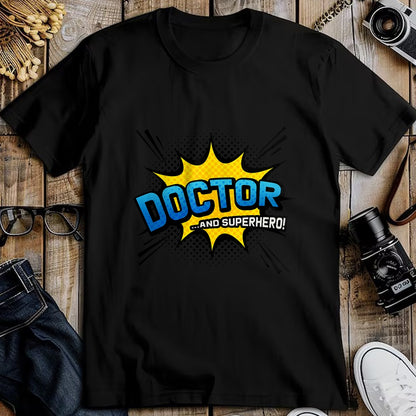 Best Doctor Shirt, Funny Doctor UnisexT-Shirt/Hoodie/Sweatshirt HLT00 - Doctor & Superhero - Comic Book Style T-Shirt