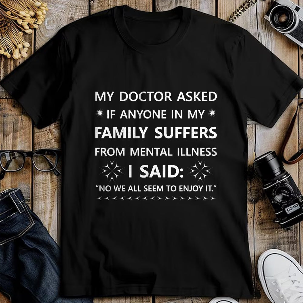 Best Doctor Shirt, Funny Doctor UnisexT-Shirt/Hoodie/Sweatshirt HLT00 - Funny Sarcastic Family Quote My Doctor Asked Joke T-Shirt