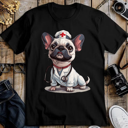 Best Doctor Shirt, Funny Doctor UnisexT-Shirt/Hoodie/Sweatshirt HLT00 - French Bulldog Nurse Dog Doctor Stethoscope T-Shirt
