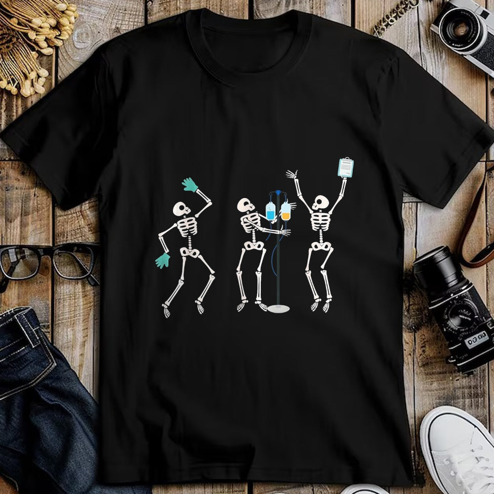 Best Doctor Shirt, Funny Doctor UnisexT-Shirt/Hoodie/Sweatshirt HLT00 - Medical Skeleton Dance Funny Healthcare Halloween Doctor Tee T-Shirt, Women, Black, X-Large
