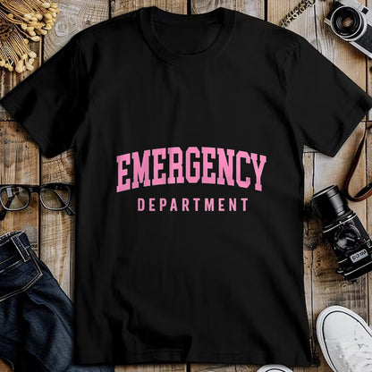 Best Doctor Shirt, Funny Doctor UnisexT-Shirt/Hoodie/Sweatshirt HLT00 - ER Nurses Emergency Department Nurses ER Doctor Retro Pink T-Shirt, Men, Black, 3X-Large