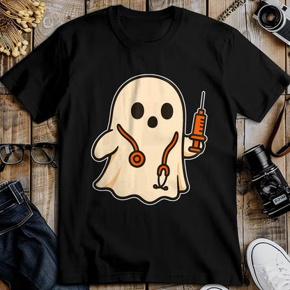 Best Doctor Shirt, Funny Doctor UnisexT-Shirt/Hoodie/Sweatshirt HLT00 - Doctor Ghost with Stethoscope T-Shirt