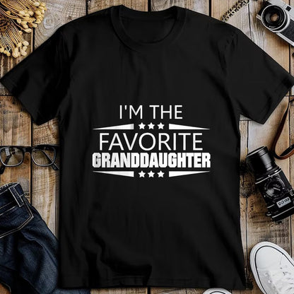 Best Grandma Shirt, Proud Grandma Unisex T-Shirt/Hoodie/Sweatshirt HLT00 - I'm The Favorite Granddaughter T-Shirt