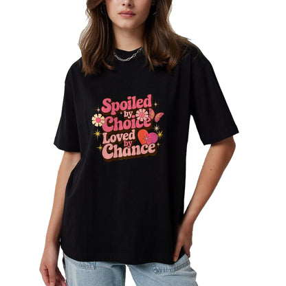 Best Wife Shirt, Wife and Husband Unisex T-Shirt/Hoodie/Sweatshirt HLT00 - Gift for wife T shirt, spoiled wife   Spoiled By Choice Loved By Chance Spoiled Wife Premium T-Shirt (1)