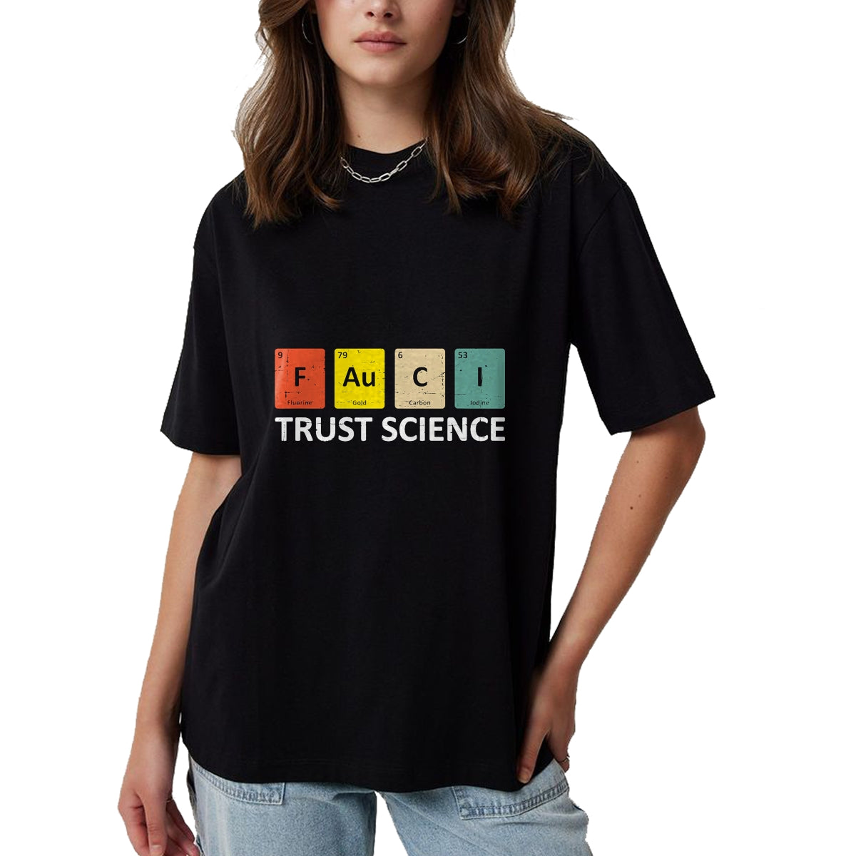 Best Doctor Shirt, Funny Doctor UnisexT-Shirt/Hoodie/Sweatshirt HLT00 - Fauci Trust Science Periodic Table - Team Doctor Anthony T-Shirt
