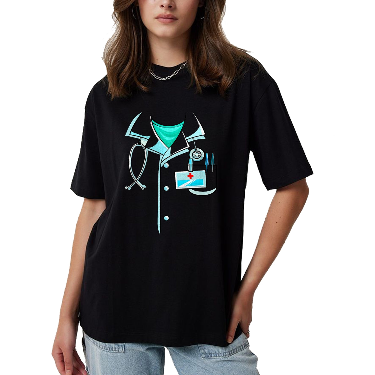 Best Doctor Shirt, Funny Doctor UnisexT-Shirt/Hoodie/Sweatshirt HLT00 - Doctor Costume Halloween White Lab Coat Men Women Kids T-Shirt