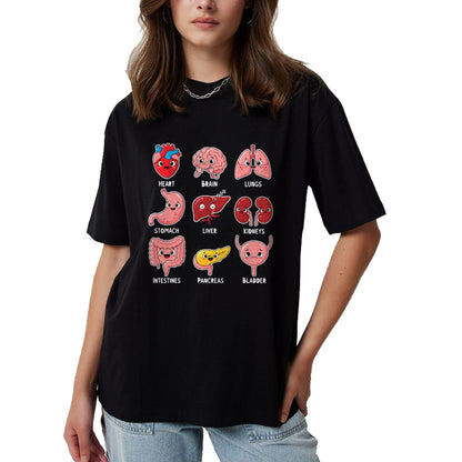 Best Doctor Shirt, Funny Doctor UnisexT-Shirt/Hoodie/Sweatshirt HLT00 - Cute Human Organs Cartoon Anatomy Science Humor T-Shirt