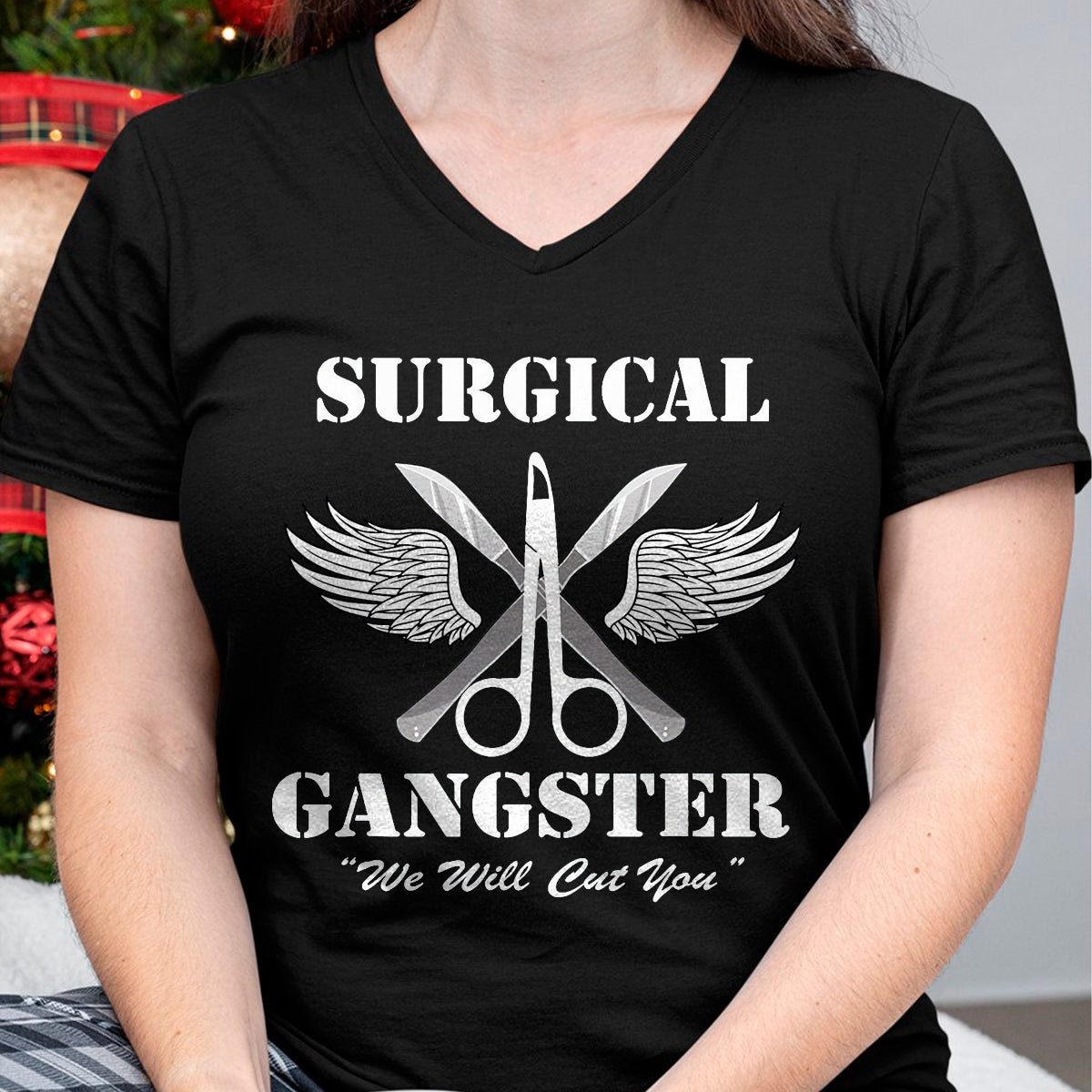 Best Doctor Shirt, Funny Doctor UnisexT-Shirt/Hoodie/Sweatshirt HLT00 - Surgical Gangster - Scrub Tech - Surgery T-Shirt, Men, Black, Large