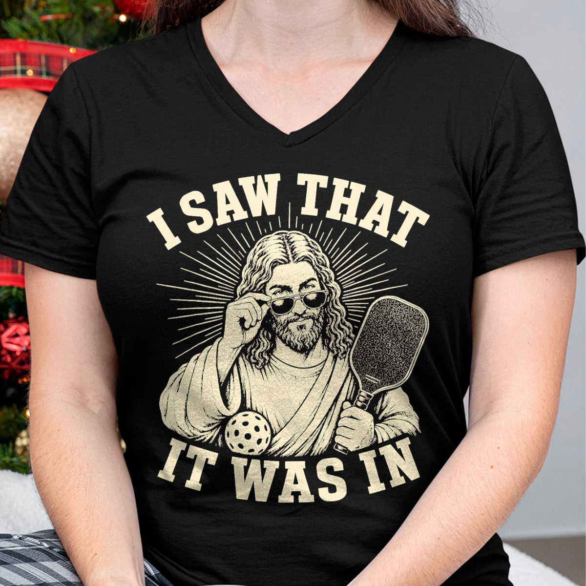Funny Pickleball Shirt, Pickleball Lover Unisex T-Shirt/Hoodie/Sweatshirt HLT00 - I Saw that It was in Funny Pickleball Player T-Shirt