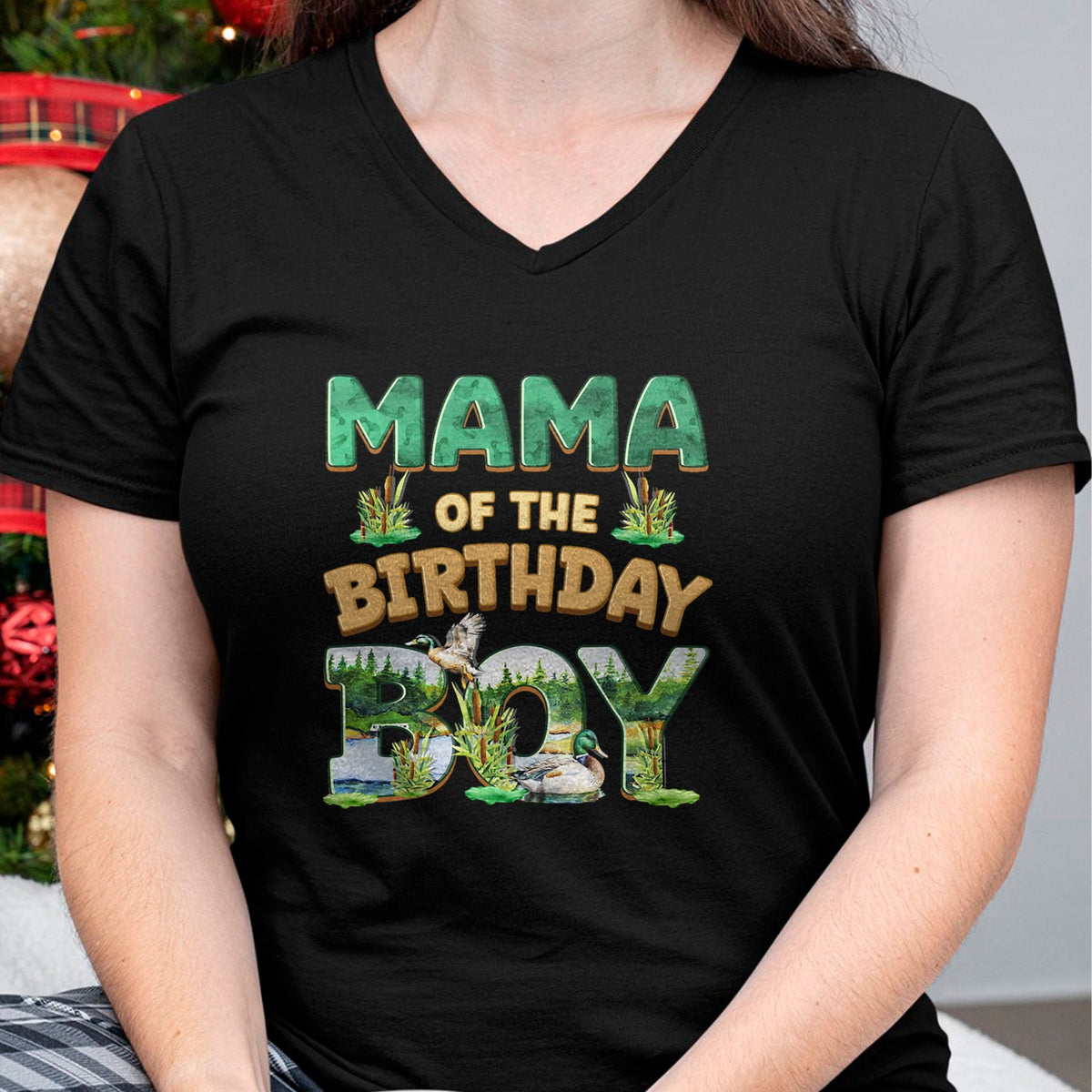 Gift for Dad Shirt, Funny Dad Unisex T-Shirt/Hoodie/Sweatshirt HLT00 – Mom Dad Mama Birthday Boy One Lucky Duck 1st First Family T-Shirt