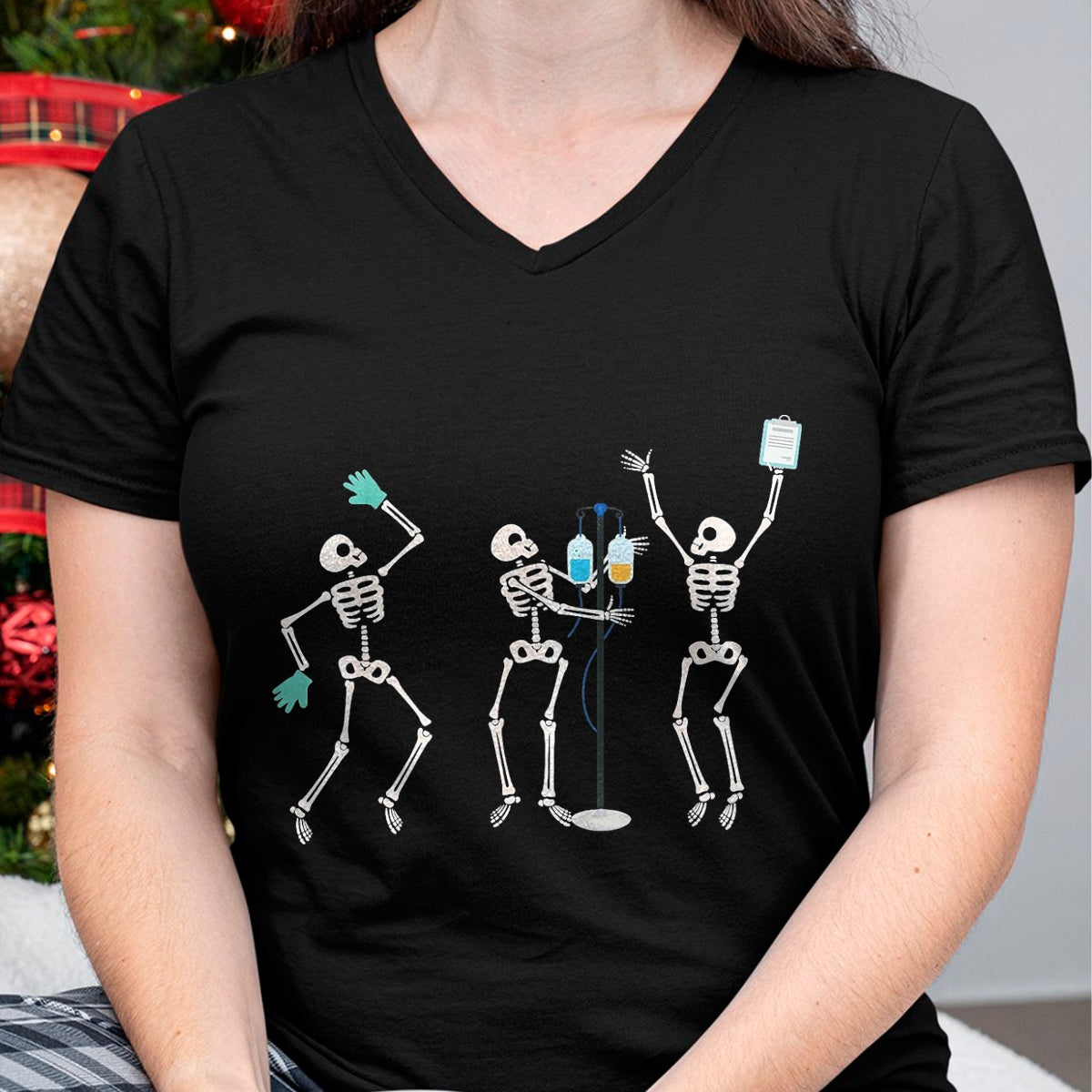 Best Doctor Shirt, Funny Doctor UnisexT-Shirt/Hoodie/Sweatshirt HLT00 - Medical Skeleton Dance Funny Healthcare Halloween Doctor Tee T-Shirt, Women, Black, X-Large