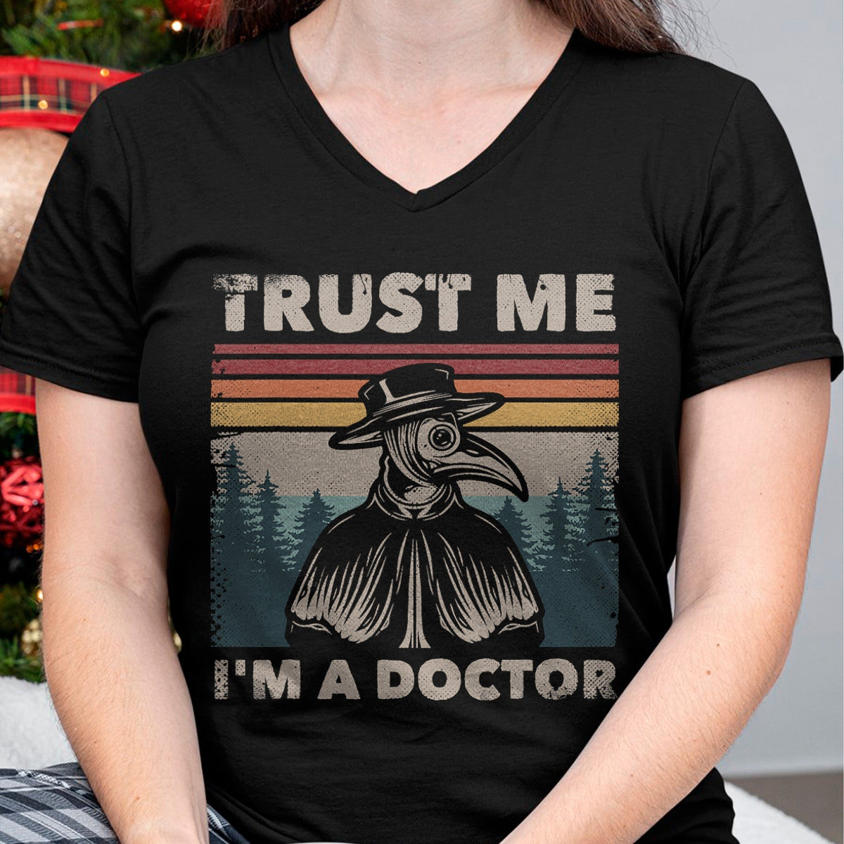 Best Doctor Shirt, Funny Doctor UnisexT-Shirt/Hoodie/Sweatshirt HLT00 - Trust Me I'm A Doctor Plague Doctor Face Mask Physician T-Shirt