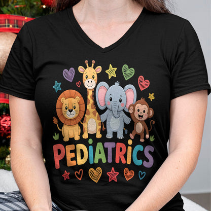 Best Doctor Shirt, Funny Doctor UnisexT-Shirt/Hoodie/Sweatshirt HLT00 - Pediatrics Jungle Animals Pediatric Nurse Doctor T-Shirt