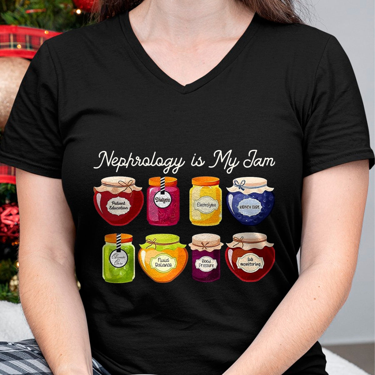 Best Doctor Shirt, Funny Doctor UnisexT-Shirt/Hoodie/Sweatshirt HLT00 - Nephrology is My Jam Kidney Doctor Renal Care Nurse RN LPN T-Shirt, Men, Black, 3X-Large