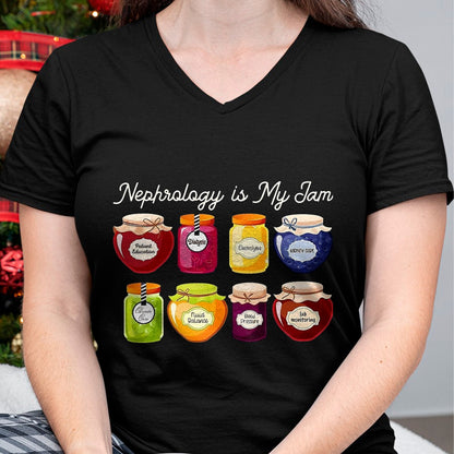 Best Doctor Shirt, Funny Doctor UnisexT-Shirt/Hoodie/Sweatshirt HLT00 - Nephrology is My Jam Kidney Doctor Renal Care Nurse RN LPN T-Shirt, Men, Black, 3X-Large