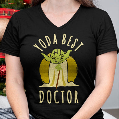 Best Doctor Shirt, Funny Doctor UnisexT-Shirt/Hoodie/Sweatshirt HLT00 - Star Wars Classic Yoda Best Doctor Jedi Vintage Chibi Yoda T-Shirt