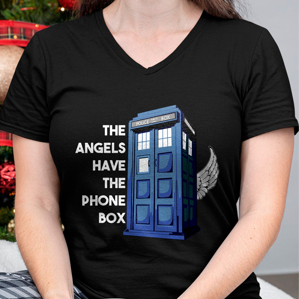 Best Doctor Shirt, Funny Doctor UnisexT-Shirt/Hoodie/Sweatshirt HLT00 - The Angels Have The Phone Box T-Shirt