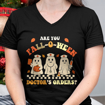 Best Doctor Shirt, Funny Doctor UnisexT-Shirt/Hoodie/Sweatshirt HLT00 - Funny Nurse Halloween Ghost Medical Fall Humor T-Shirt