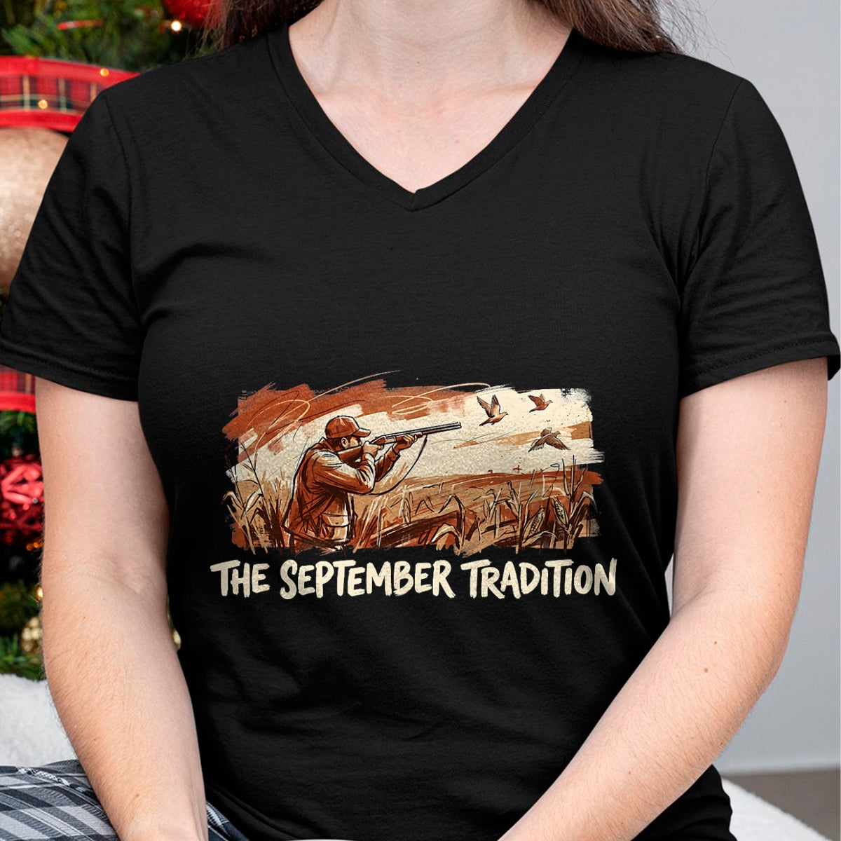Funny Hunting Shirt, Gift For Hunting Lover Unisex T-Shirt/Hoodie/Sweatshirt HLT00 - Dove Hunting Season September Tradition Bird Hunter T-Shirt