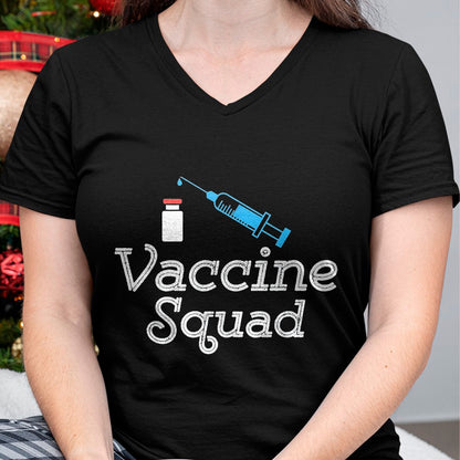 Best Doctor Shirt, Funny Doctor UnisexT-Shirt/Hoodie/Sweatshirt HLT00 - Funny Vaccine Squad Cute Nurse Doctor DR Vaccinated 19 Tee T-Shirt, Women, Black, Medium
