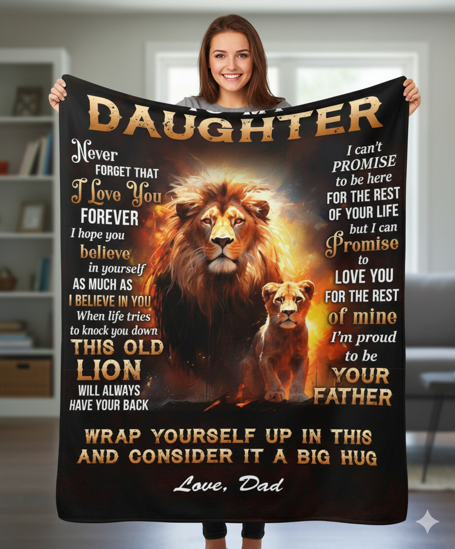 Special Daughter Gift Blanket - From Dad