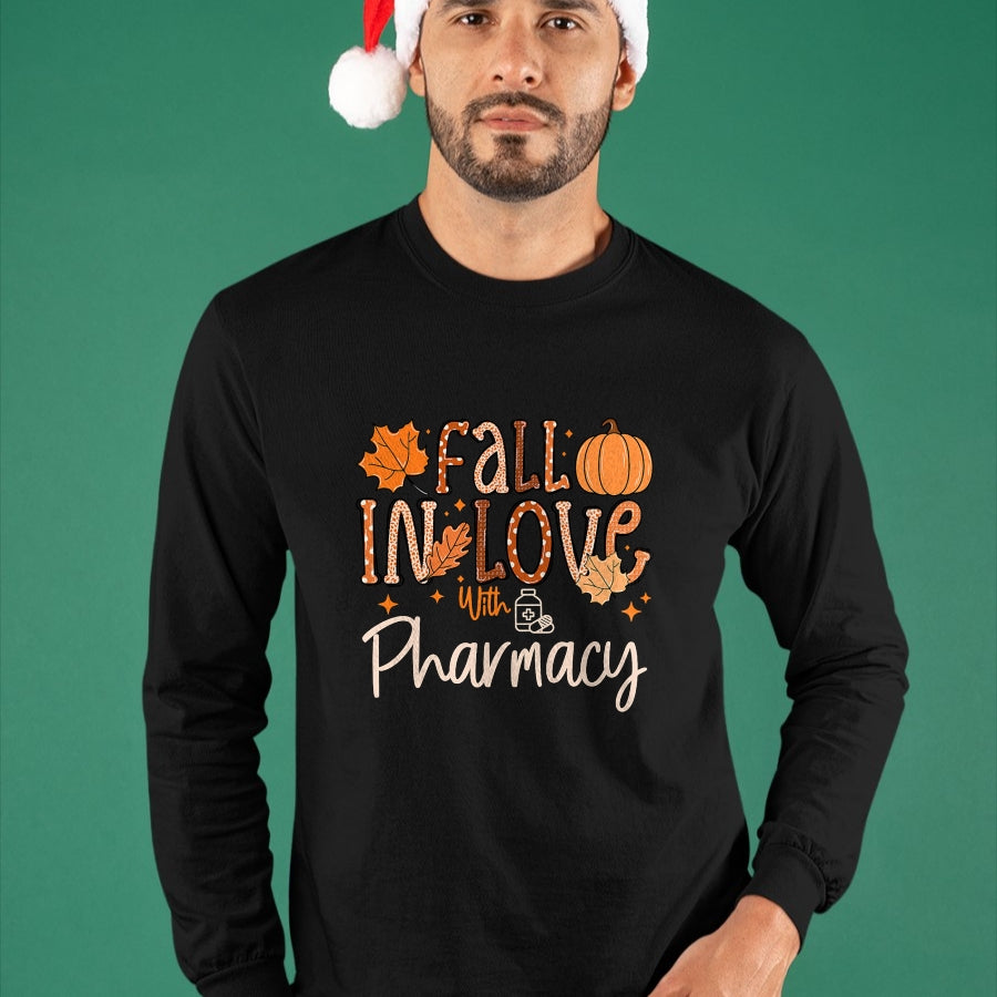 Best Doctor Shirt, Funny Doctor UnisexT-Shirt/Hoodie/Sweatshirt HLT00 - Fall in Love with Pharmacy CPHT Pharmacist Technician Autumn T-Shirt