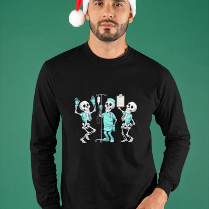 Best Doctor Shirt, Funny Doctor UnisexT-Shirt/Hoodie/Sweatshirt HLT00 - Funny Skeleton Doctor Halloween Humor for Nurses T-Shirt