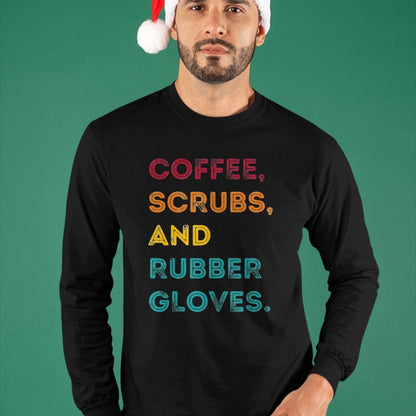 Best Doctor Shirt, Funny Doctor UnisexT-Shirt/Hoodie/Sweatshirt HLT00 - Funny Retro Coffee Scrubs Rubber Gloves Nurse Doctor Medical T-Shirt, Men, Olive Green, XX-Large