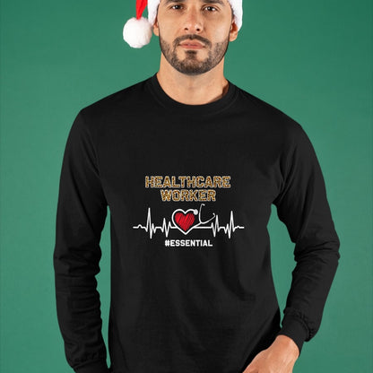 Best Doctor Shirt, Funny Doctor UnisexT-Shirt/Hoodie/Sweatshirt HLT00 - Healthcare Worker Essential Heartbeat Nursing Leopard T-Shirt