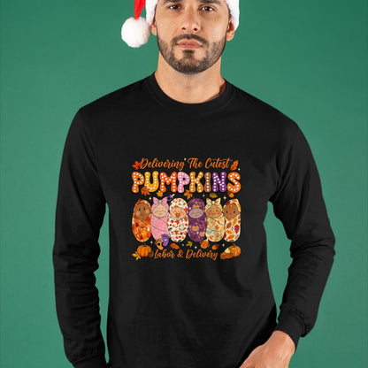 Best Doctor Shirt, Funny Doctor UnisexT-Shirt/Hoodie/Sweatshirt HLT00 - Delivering The Cutest Pumpkins Labor and Delivery Nurse Fall T-Shirt