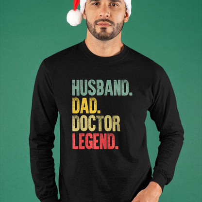 Best Doctor Shirt, Funny Doctor UnisexT-Shirt/Hoodie/Sweatshirt HLT00 - Funny Vintage Shirt Husband Dad Doctor Legend Retro T-Shirt