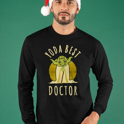 Best Doctor Shirt, Funny Doctor UnisexT-Shirt/Hoodie/Sweatshirt HLT00 - Star Wars Classic Yoda Best Doctor Jedi Vintage Chibi Yoda T-Shirt