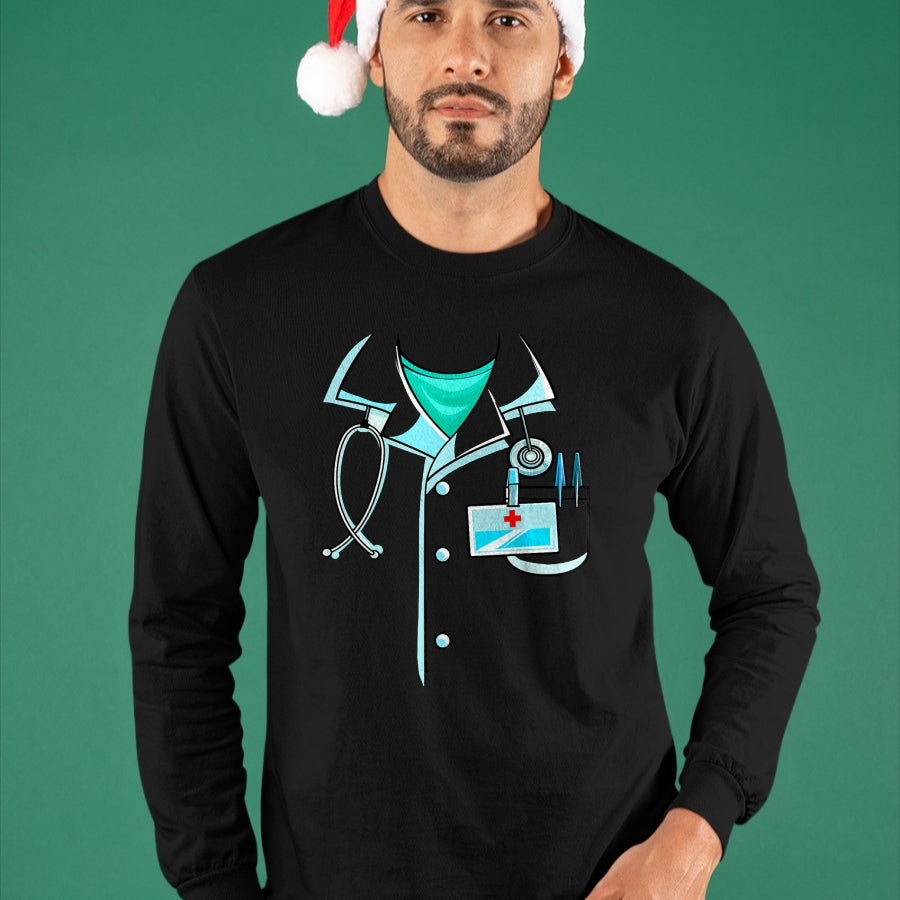 Best Doctor Shirt, Funny Doctor UnisexT-Shirt/Hoodie/Sweatshirt HLT00 - Doctor Costume Halloween White Lab Coat Men Women Kids T-Shirt