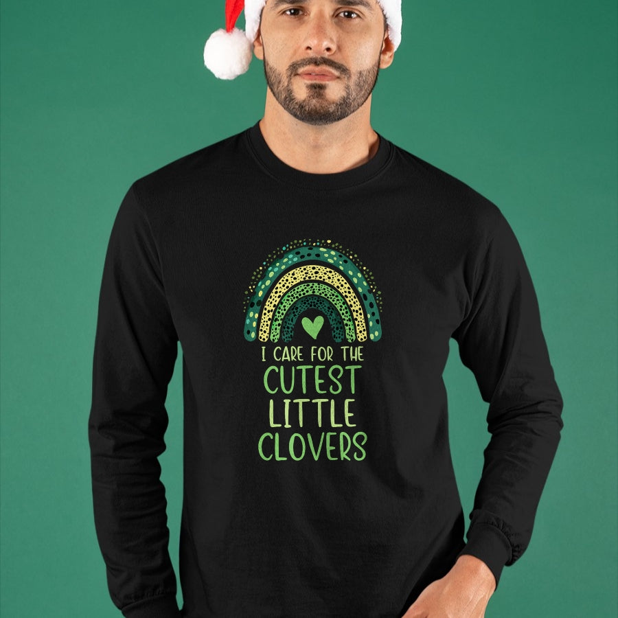 Patrick Day Shirts for Family, Funny Patrick Day shirts, st patrick's day Unisex T-Shirt/Hoodie/Sweatshirt HLT00 - I Care For The Cutest Clovers St. Patrick Day NICU Nurse T-Shirt