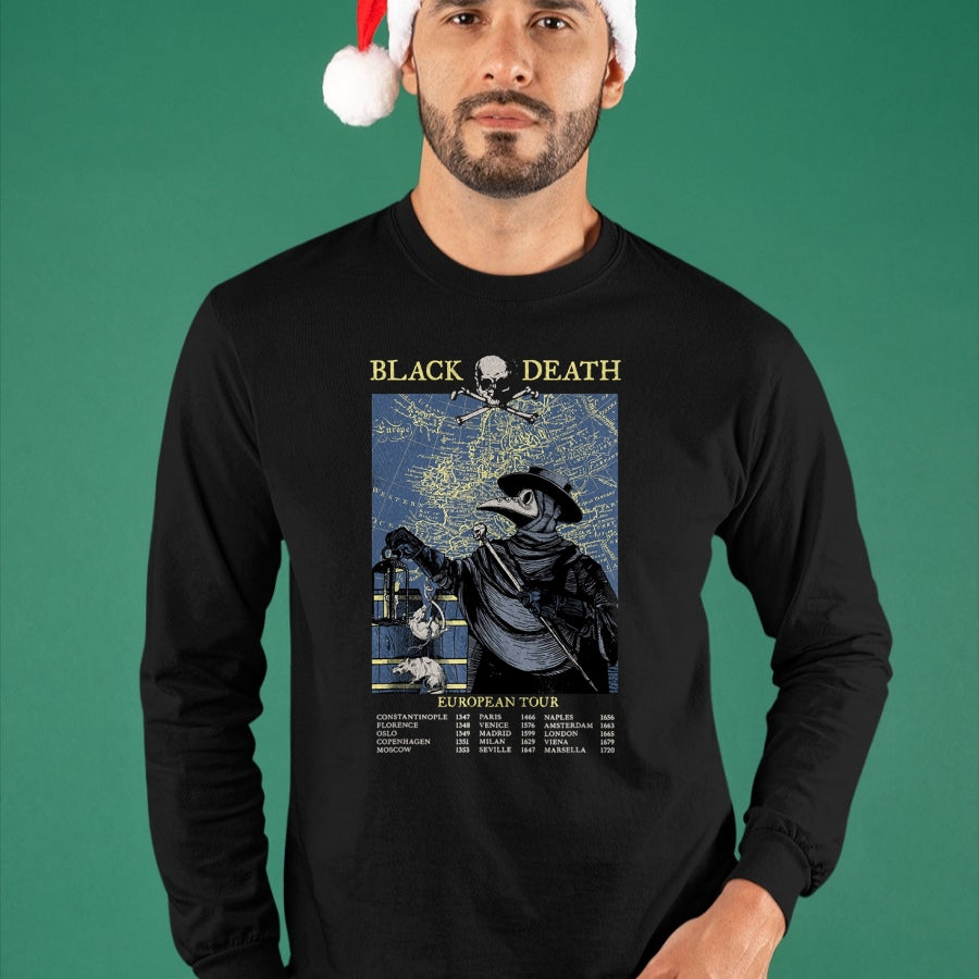 Best Doctor Shirt, Funny Doctor UnisexT-Shirt/Hoodie/Sweatshirt HLT00 - Plague Mask Doctor Plague Black Death European Tour T-Shirt