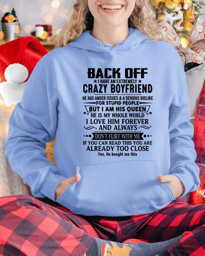 Back Off I Have An Extremely Crazy Boyfriend - - Gift For Wife From Husband - TRNN00 (SKUT-BACKOFF-00)